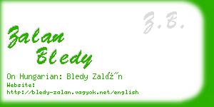 zalan bledy business card